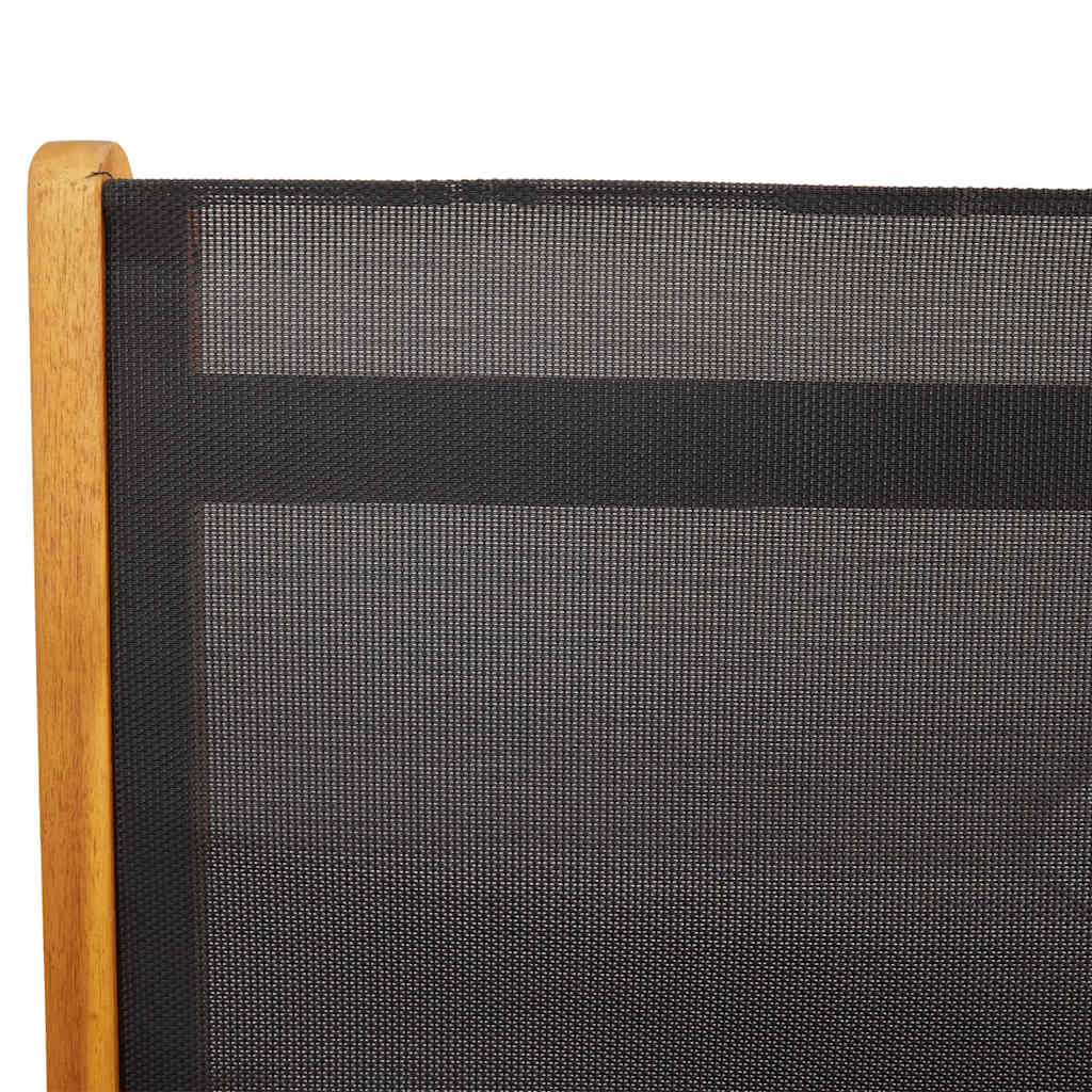 Καρέκλες Πτυσσόμενες 4 τεμ. από Μασίφ Ξύλο Ακακίας/Τεξτιλίνη