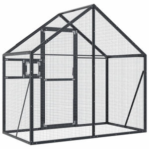 Κλουβί Ανθρακί 179 x 100 x 185 εκ. από Αλουμίνιο - PAKOBAZAAR