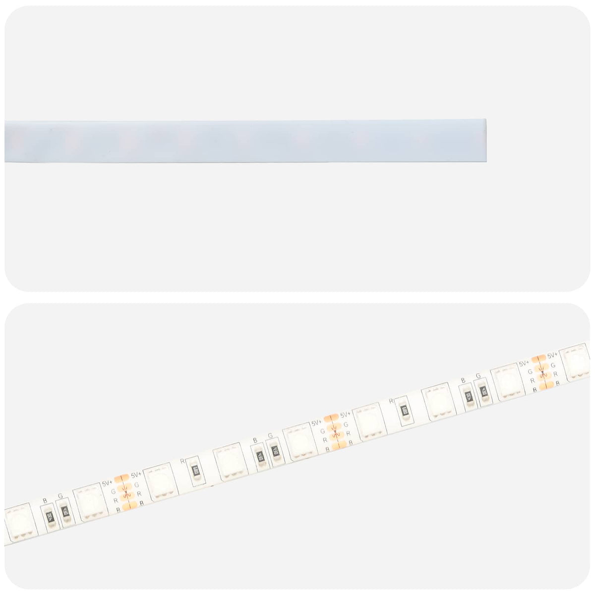 Λωρίδα LED 2 τμχ. Μαύρο SMD5050 - Pakobazaar