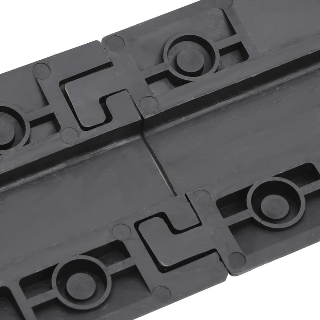 Προστατευτικά Κανάλια Καλωδίων Μαύρα 2 τεμ. 98,5 εκ. - PAKOBAZAAR