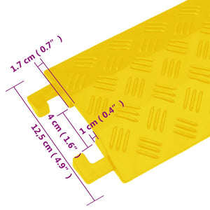 Προστατευτικά Κανάλια Καλωδίων Κίτρινα 2 τεμ. 98,5 εκ. - PAKOBAZAAR
