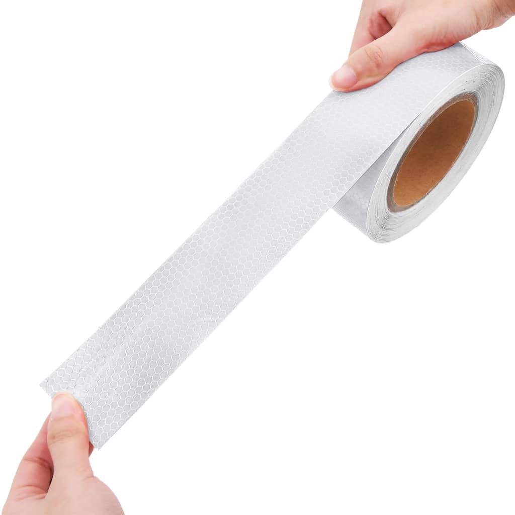 Ταινία Ανακλαστική Λευκή 5 εκ. x 20 μ. από PVC - PAKOBAZAAR