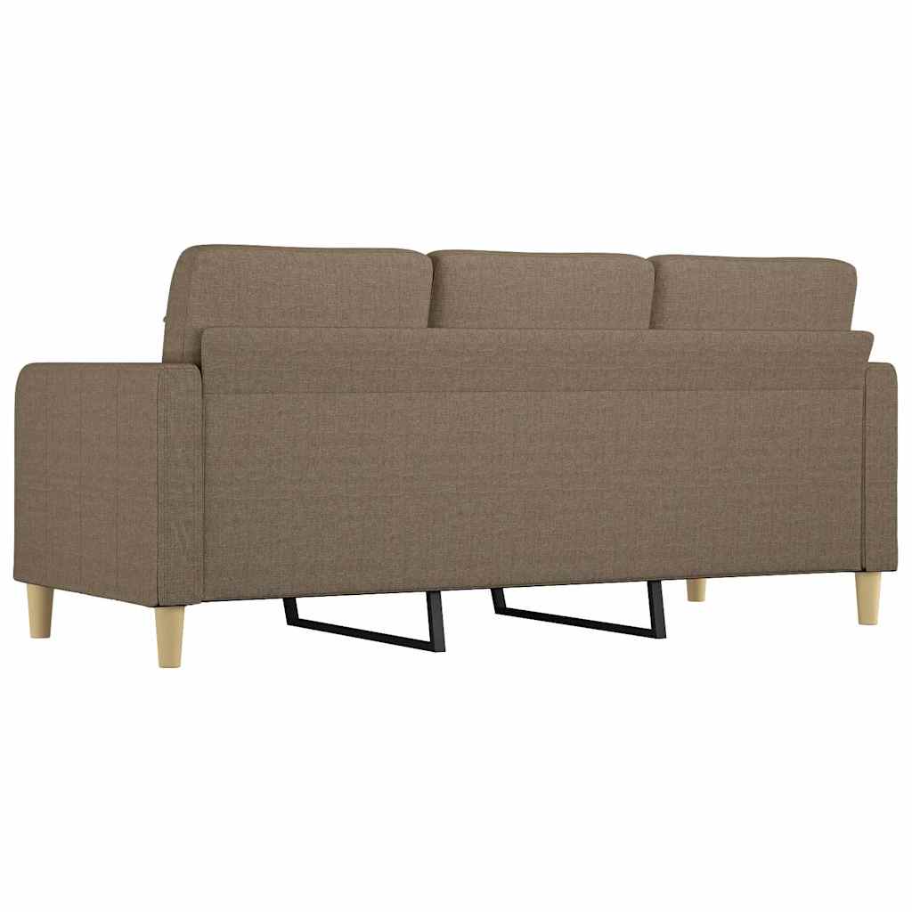 Καναπές Τριθέσιος Taupe 180 εκ. Υφασμάτινος - Pakobazaar