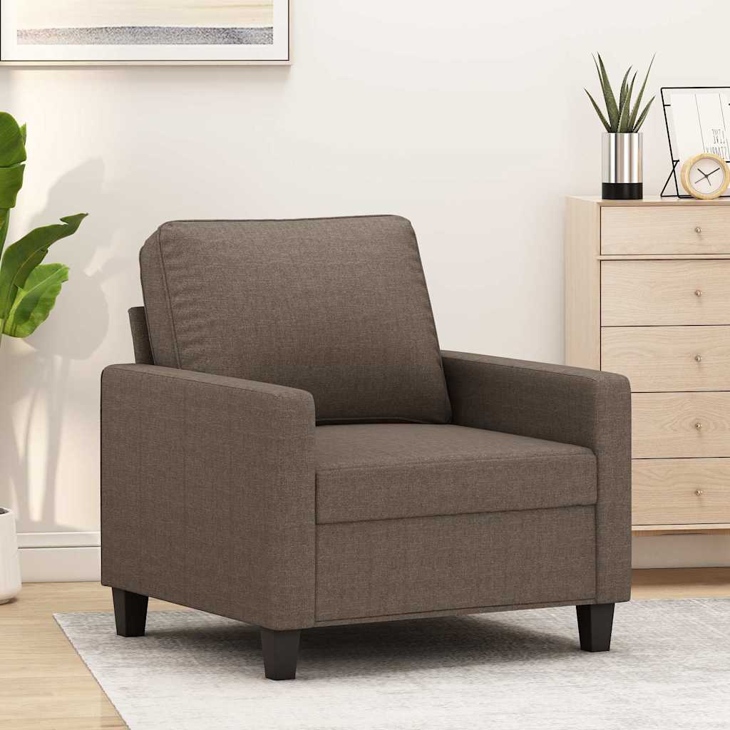 Πολυθρόνα Taupe 60 εκ. Υφασμάτινη - Pakobazaar
