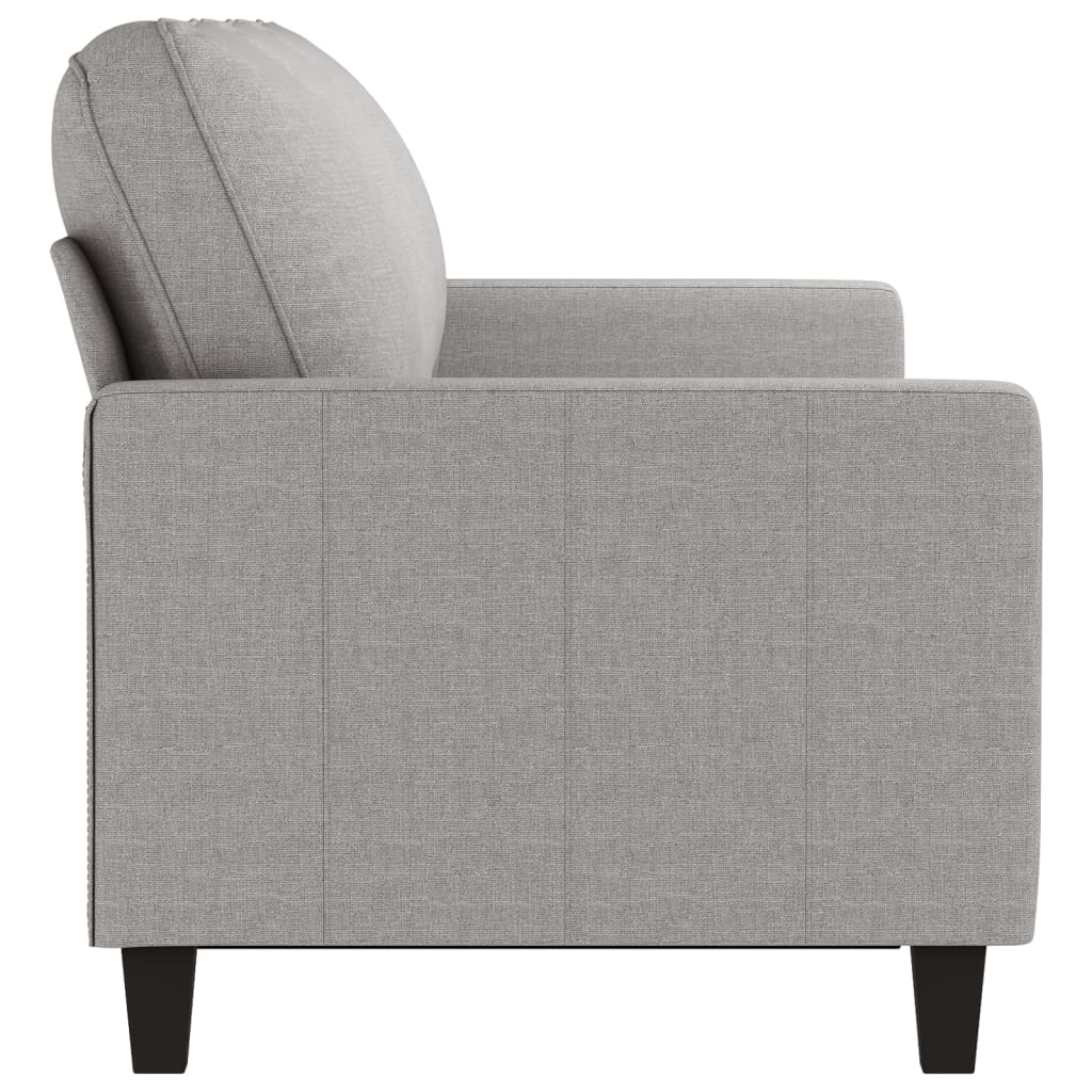 Καναπές Τριθέσιος Ανοιχτό Γκρι 180 εκ. Υφασμάτινος