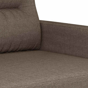 Καναπές Διθέσιος Taupe 140 εκ. Υφασμάτινος - Pakobazaar