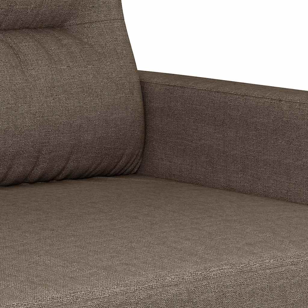 Καναπές Τριθέσιος Taupe 180 εκ. Υφασμάτινος