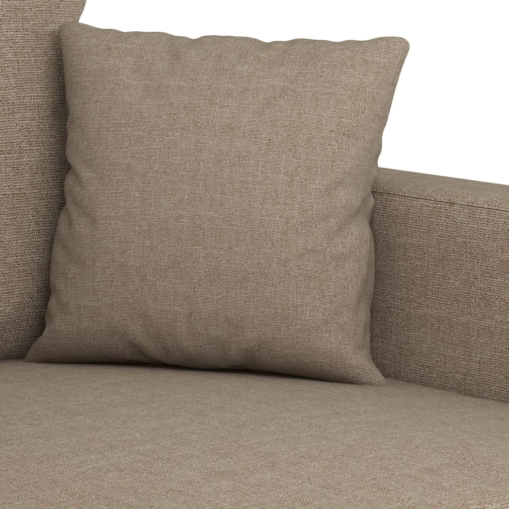 Καναπές Διθέσιος Taupe 120 εκ. Υφασμάτινος - Pakobazaar