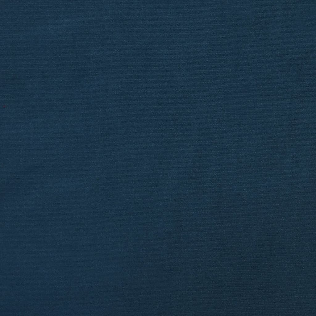 Καναπές Διθέσιος Μπλε 120 εκ. Βελούδινος