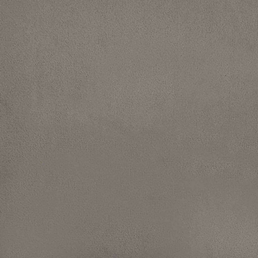 Καναπές Διθέσιος Ανοιχτό Γκρι 140 εκ. Βελούδινος