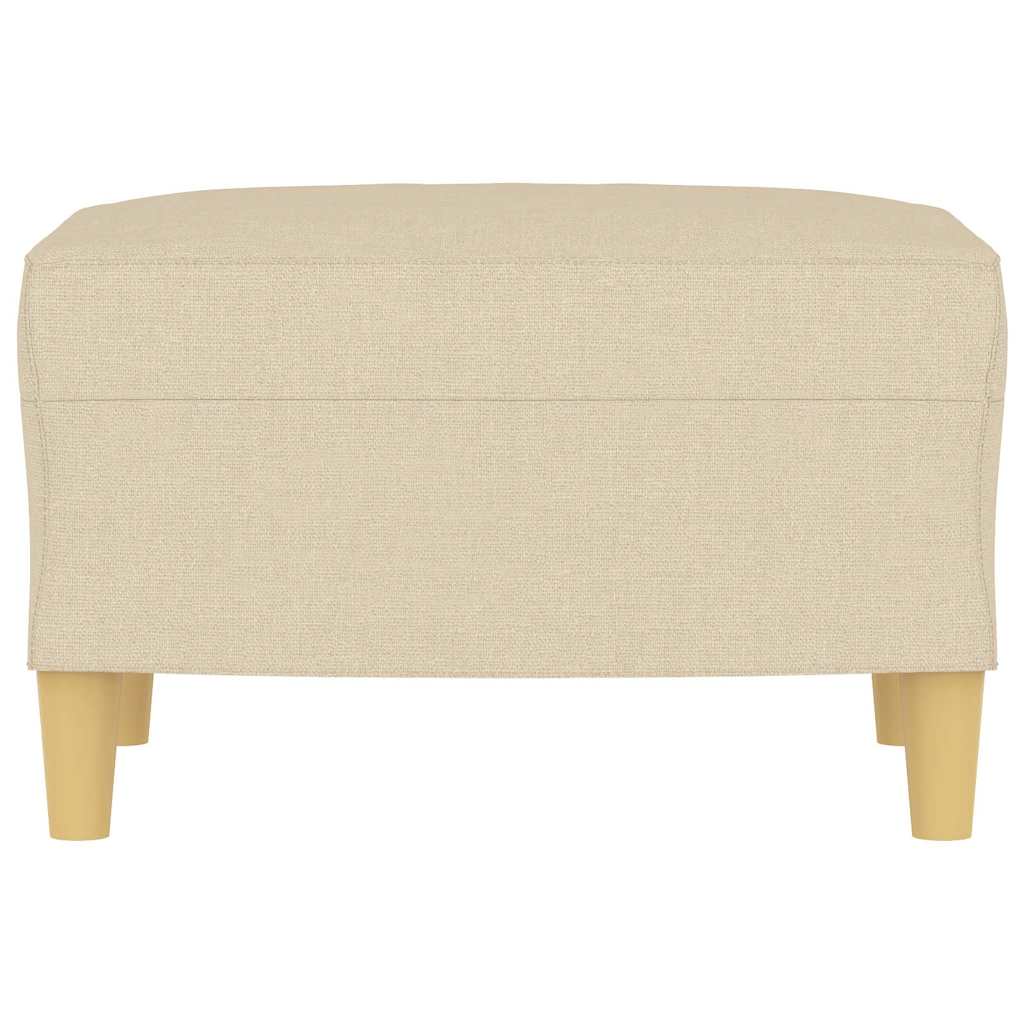 Υποπόδιο Κρεμ 60x50x41 εκ. Υφασμάτινο - Pakobazaar