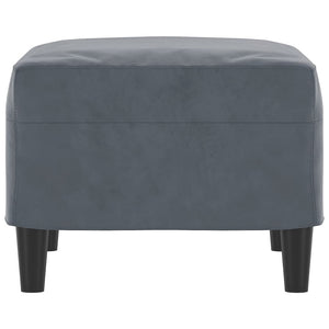 Υποπόδιο Σκούρο Γκρι 60 x 50 x 41 εκ. Βελούδινο