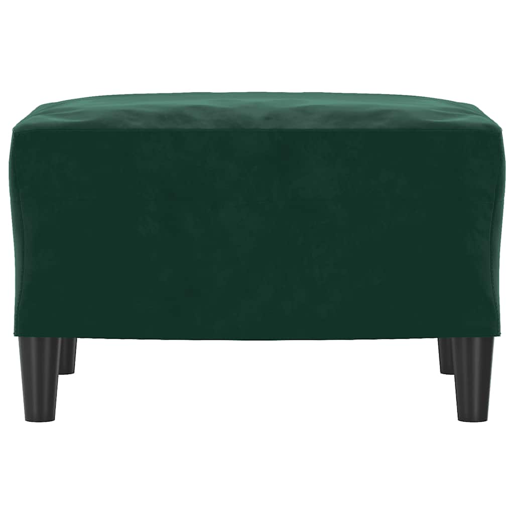 Υποπόδιο Σκούρο Πράσινο 60 x 50x 41 εκ. Βελούδινο