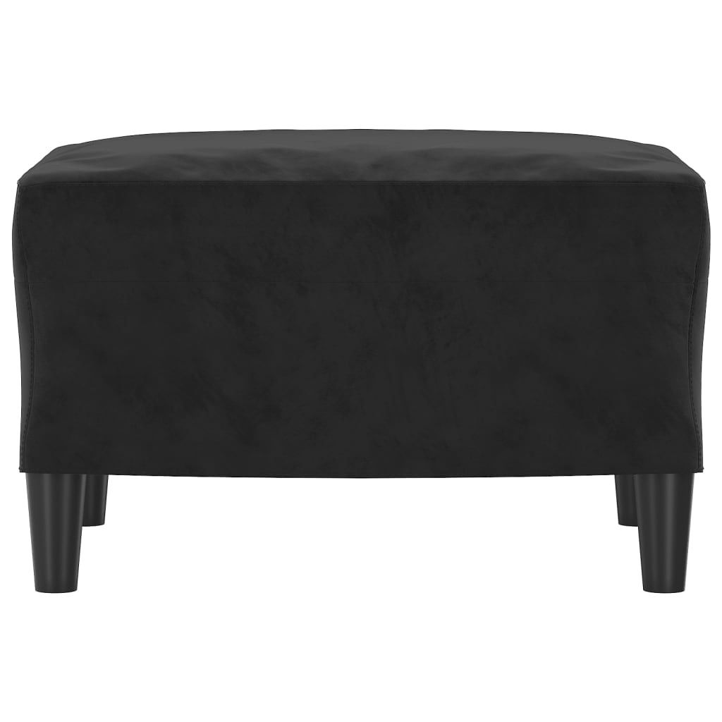 Υποπόδιο Μαύρο 60x50x41 εκ. Βελούδινο