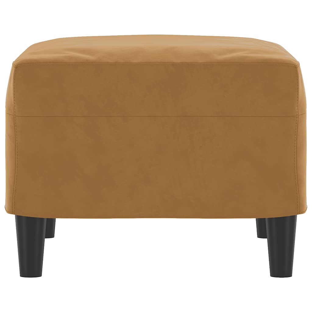 Υποπόδιο Καφέ 60x50x41 εκ. Βελούδινο - Pakobazaar