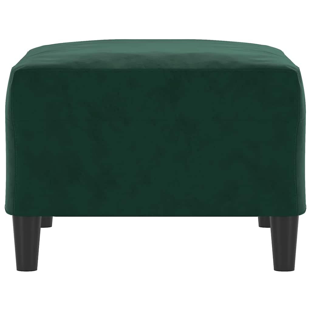 Υποπόδιο Σκούρο Πράσινο 70 x 55x 41 εκ. Βελούδινο - Pakobazaar