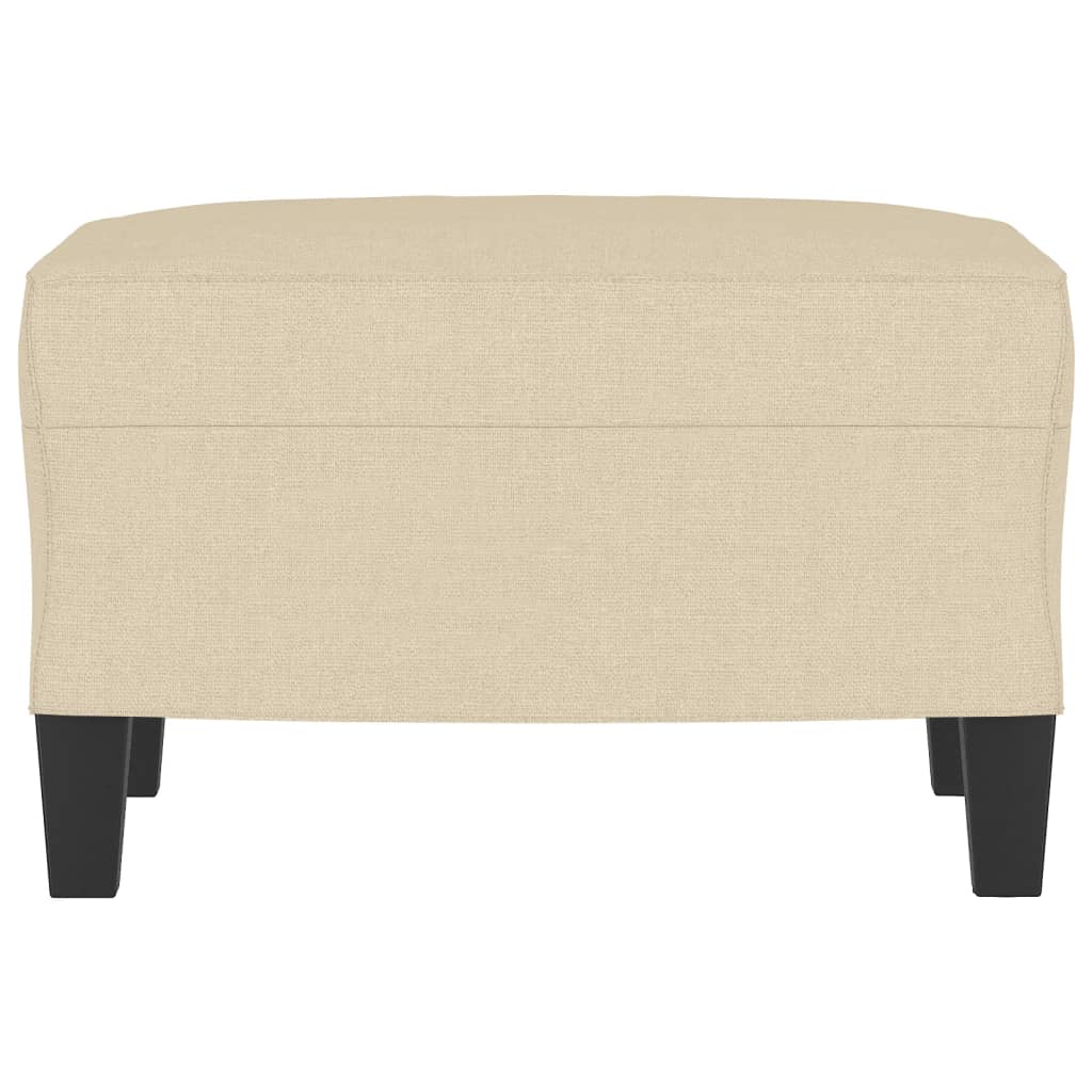 Υποπόδιο Κρεμ 60x50x41 εκ. Υφασμάτινο - Pakobazaar