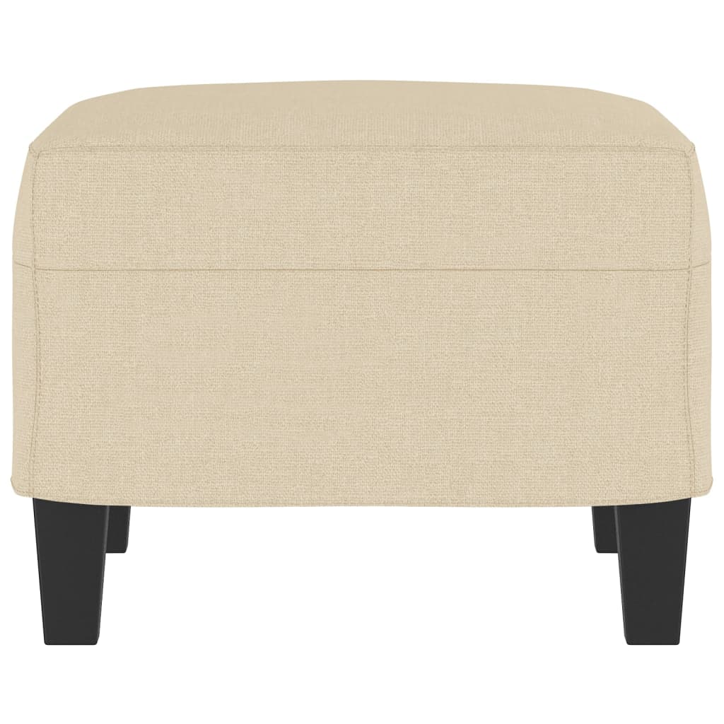 Υποπόδιο Κρεμ 60x50x41 εκ. Υφασμάτινο - Pakobazaar