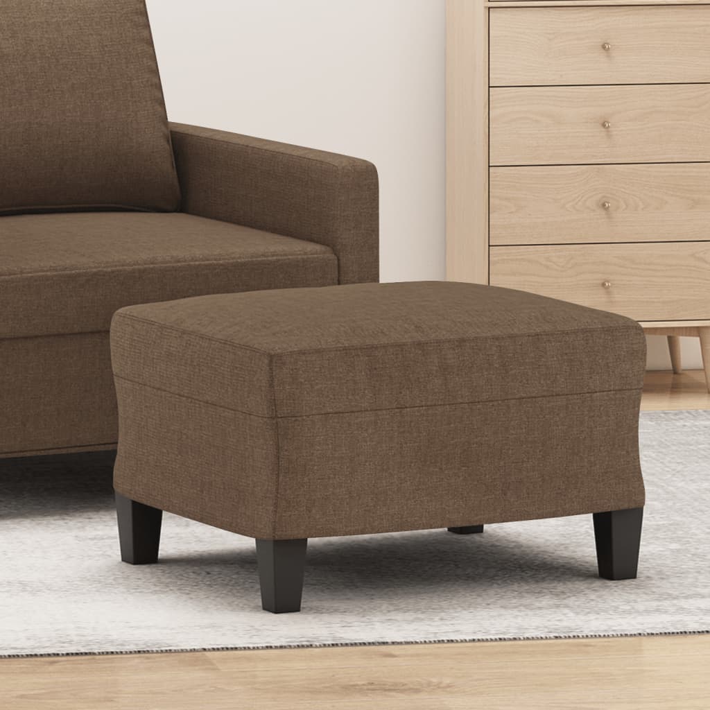 Υποπόδιο Καφέ60x50x41 εκ. Υφασμάτινο - Pakobazaar