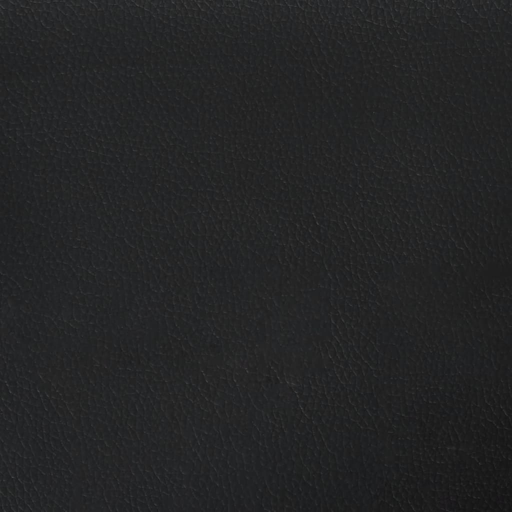 Υποπόδιο Μαύρο 60 x 50 x 41 εκ. από Συνθετικό Δέρμα - Pakobazaar