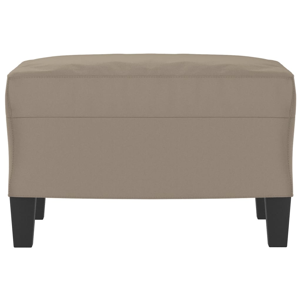 Υποπόδιο Taupe 60 x 50 x 41 εκ. από Ύφασμα Μικροϊνών