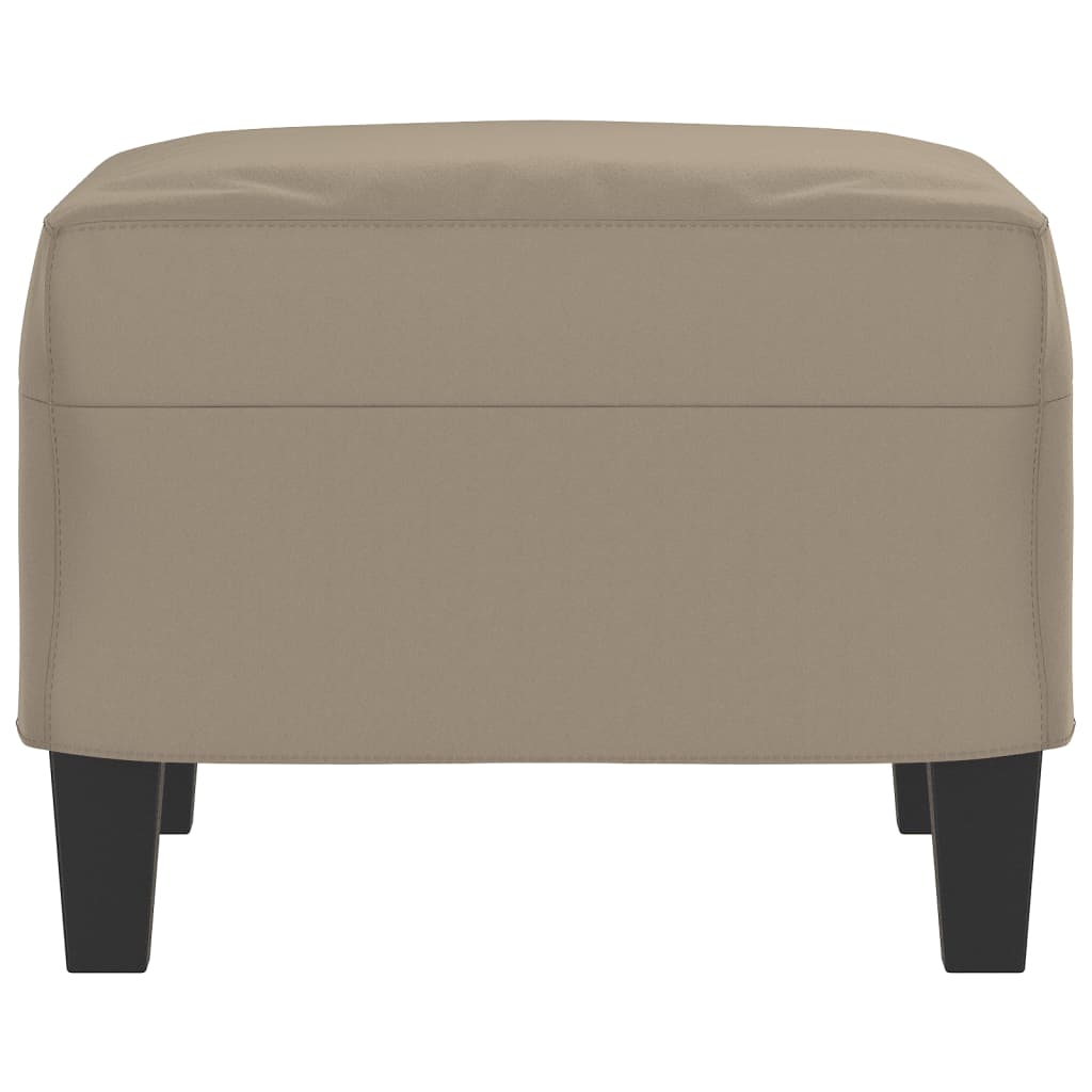 Υποπόδιο Taupe 60 x 50 x 41 εκ. από Ύφασμα Μικροϊνών