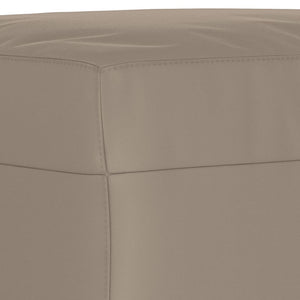 Υποπόδιο Taupe 60 x 50 x 41 εκ. από Ύφασμα Μικροϊνών