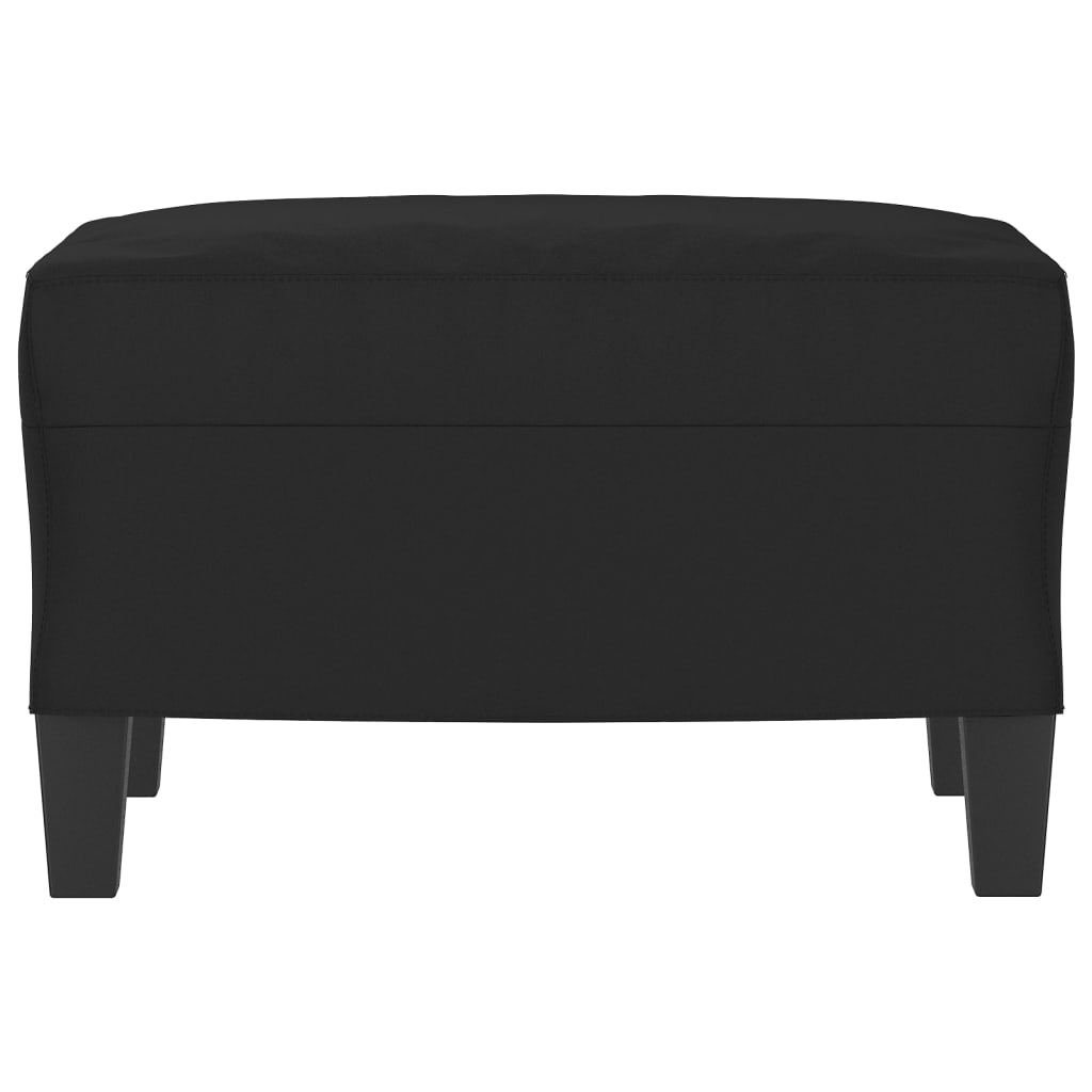 Υποπόδιο Μαύρο 60 x 50 x 41 εκ. από Ύφασμα Μικροϊνών