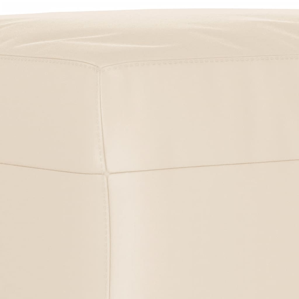 Υποπόδιο Μπεζ 60x50x41 εκ. από Ύφασμα Μικροϊνών