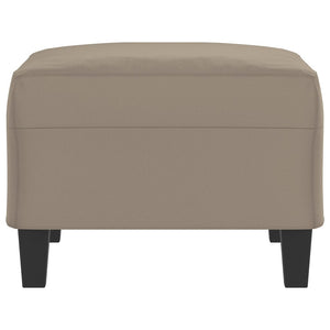 Υποπόδιο Taupe 70 x 55 x 41 εκ. από Ύφασμα Μικροϊνών
