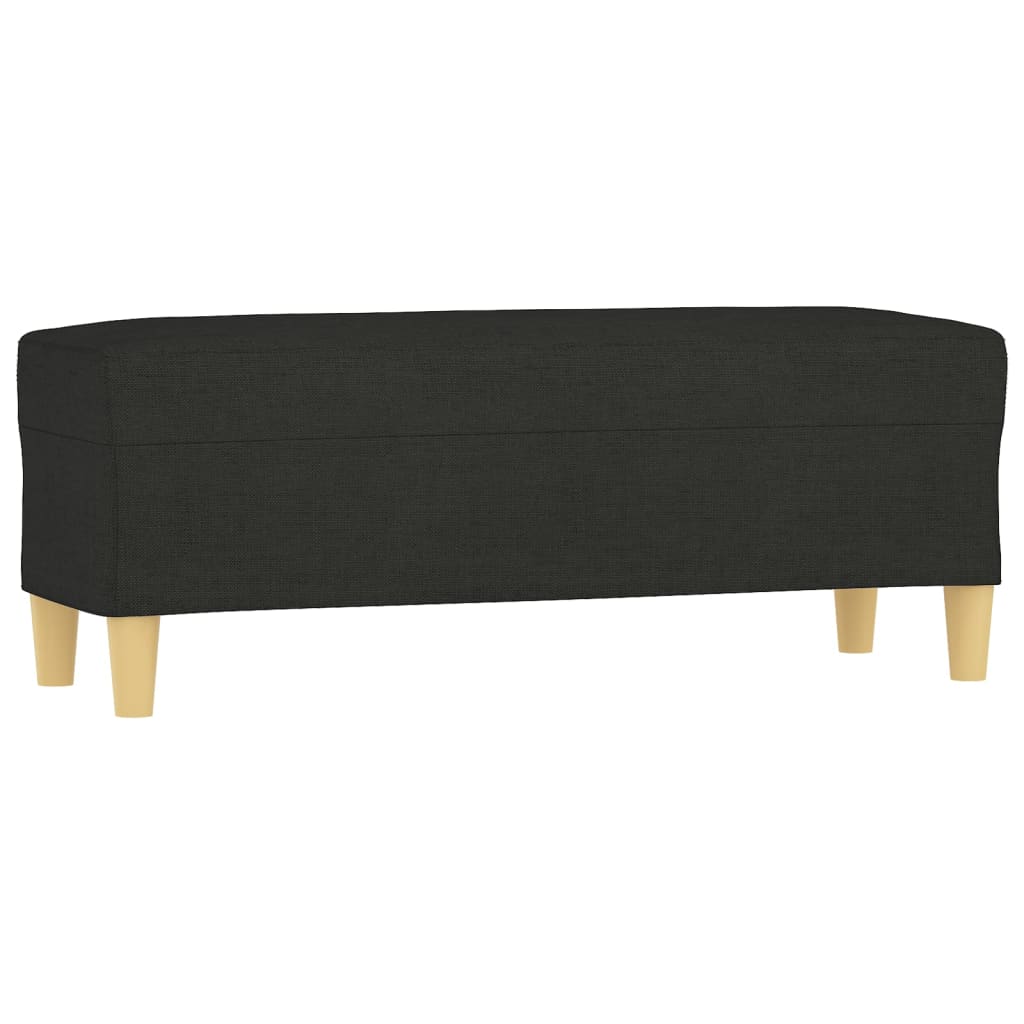 Πάγκος Μαύρος 100x35x41 εκ. Υφασμάτινος