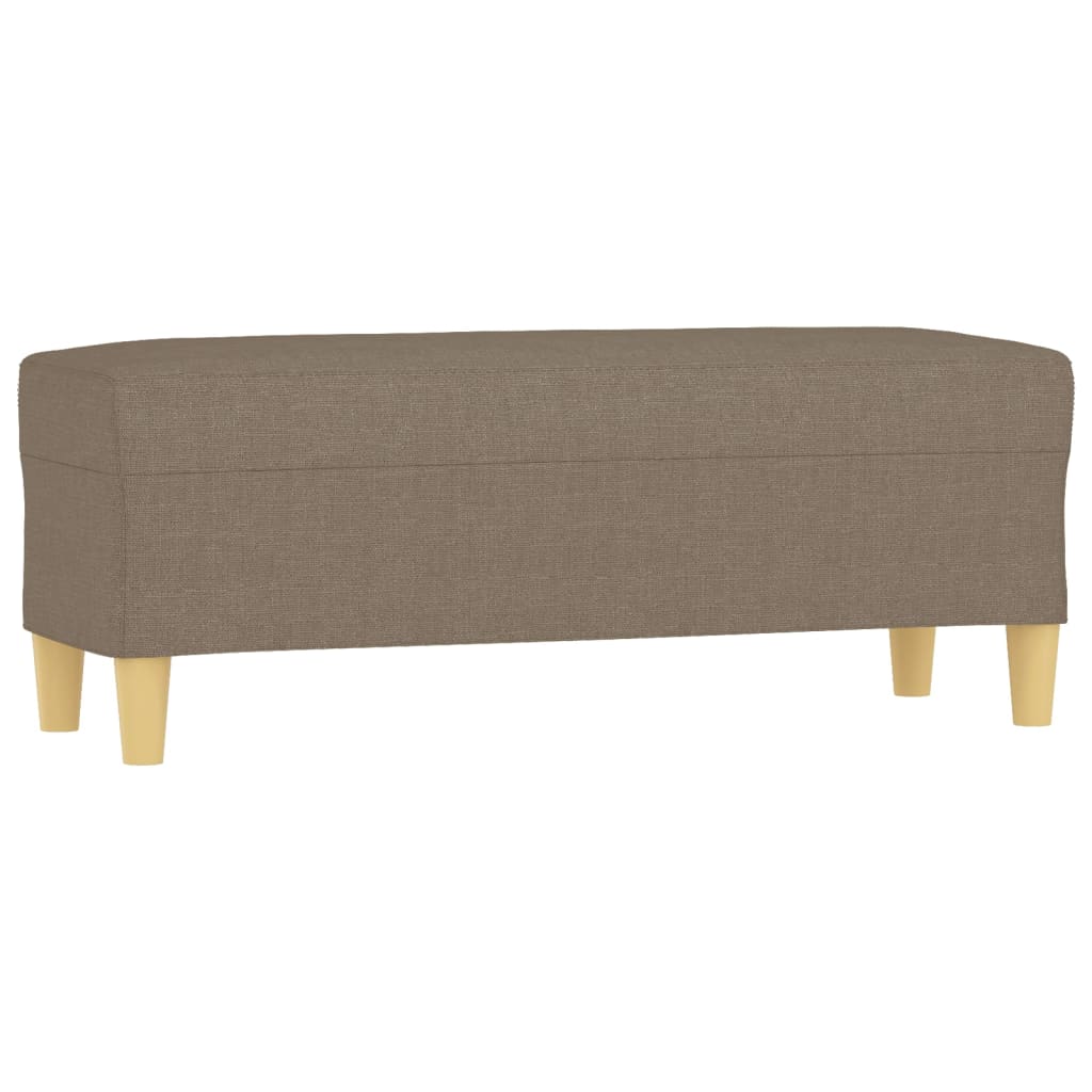 Πάγκος Taupe 100x35x41 εκ. Υφασμάτινος - Pakobazaar