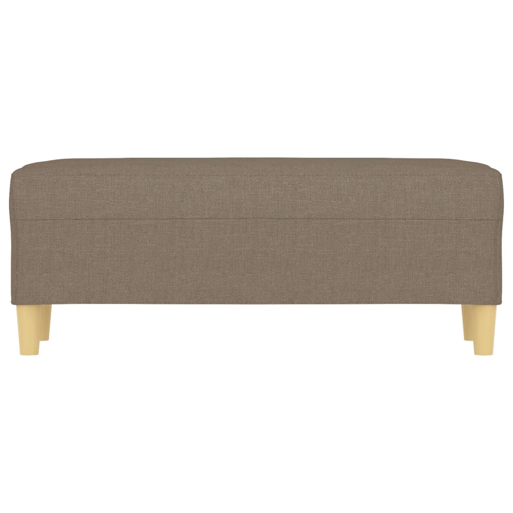 Πάγκος Taupe 100x35x41 εκ. Υφασμάτινος - Pakobazaar