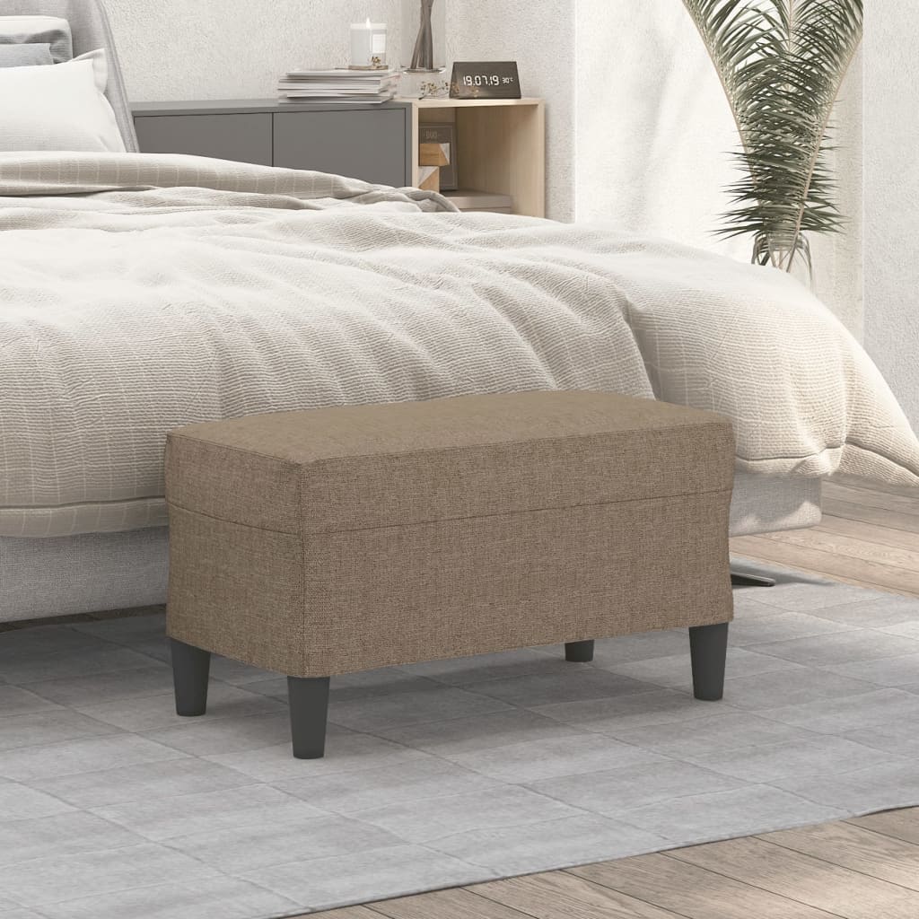 Πάγκος Taupe 70 x 35 x 41 εκ. Υφασμάτινος - Pakobazaar