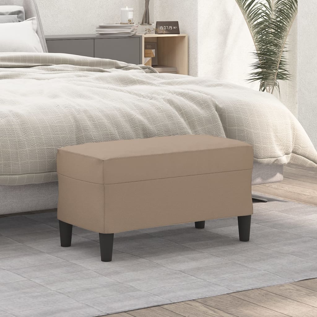 Πάγκος Καπουτσίνο 70x35x41 εκ. από Συνθετικό Δέρμα - Pakobazaar