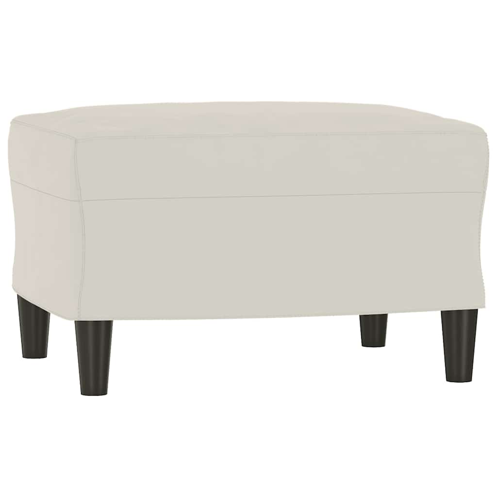 Πάγκος Κρεμ 70 x 35 x 41 εκ. Βελούδινος - Pakobazaar