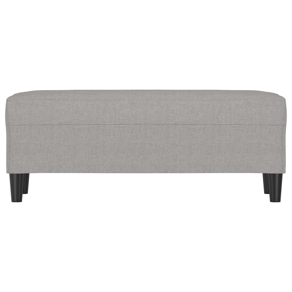 Πάγκος Ανοιχτό Γκρι 100 x 35 x 41 εκ. Υφασμάτινος