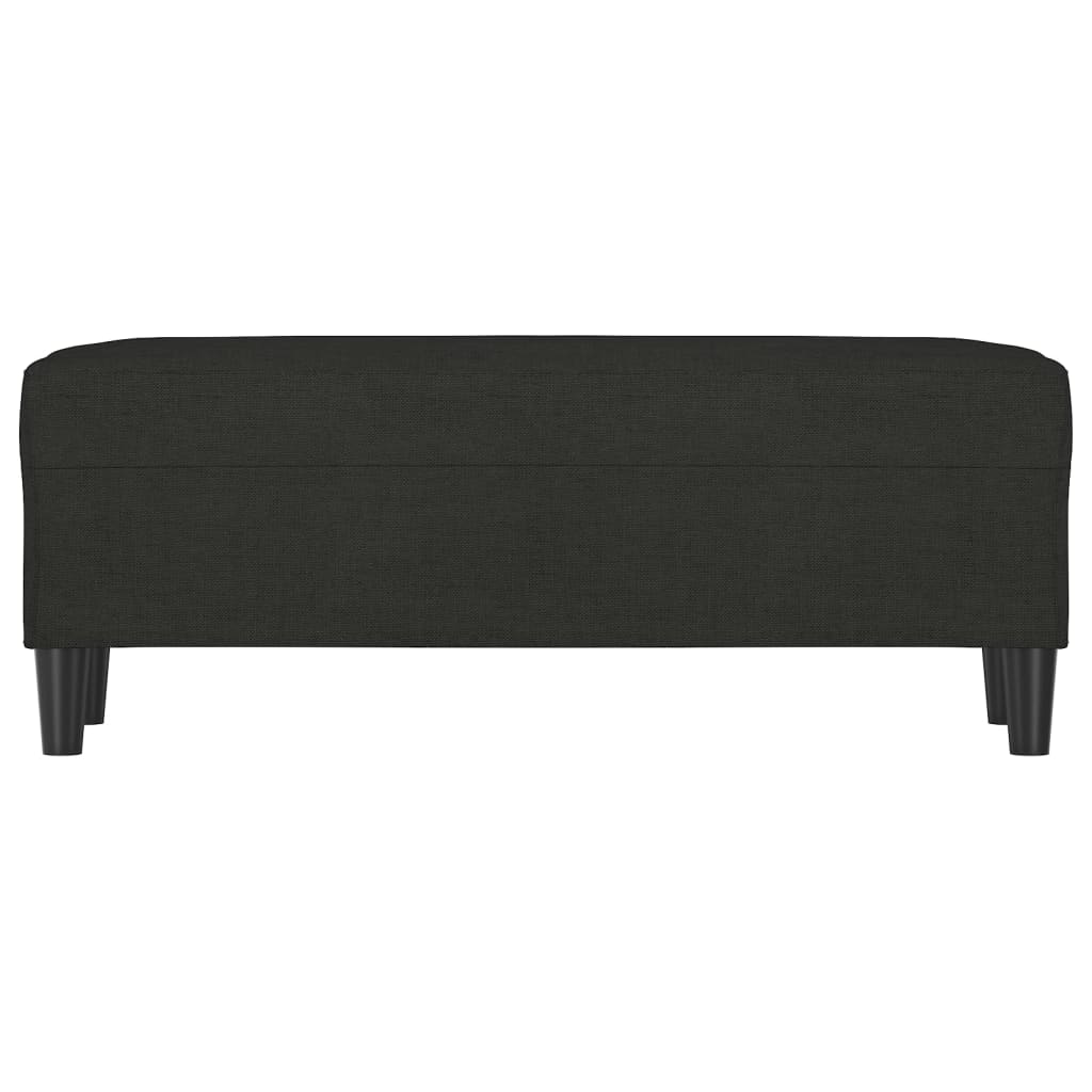 Πάγκος Μαύρος 100x35x41 εκ. Υφασμάτινος