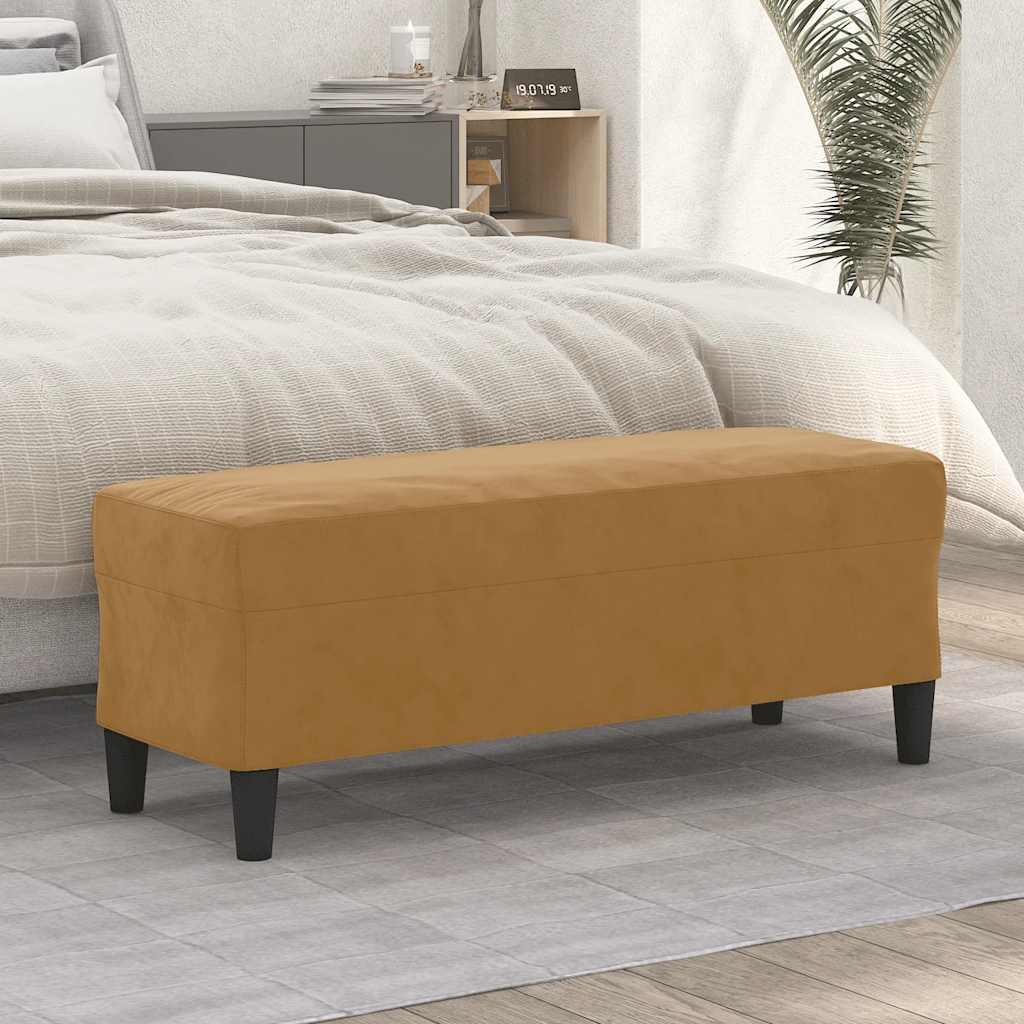 Πάγκος Καφέ 100x35x41 εκ. Βελούδινος