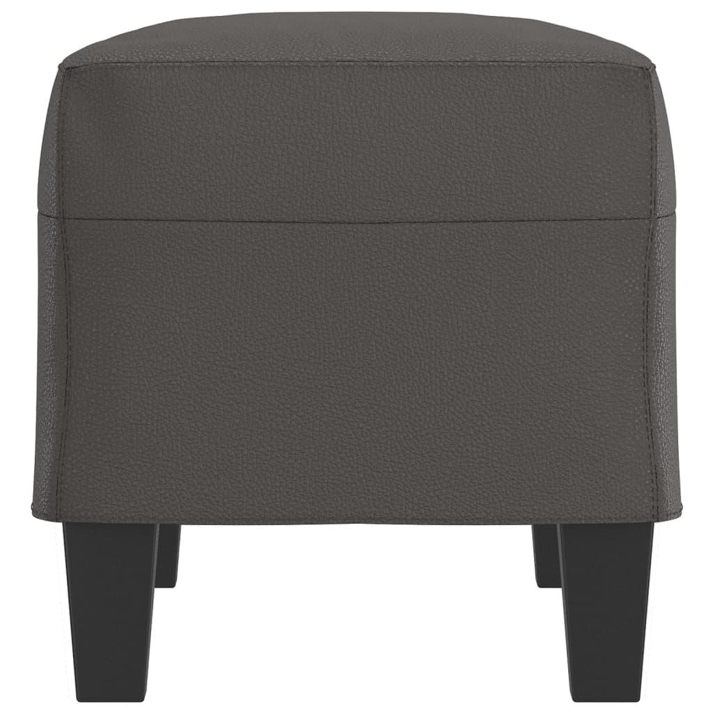 Πάγκος Γκρι 70 x 35 x 41 εκ. από Συνθετικό Δέρμα