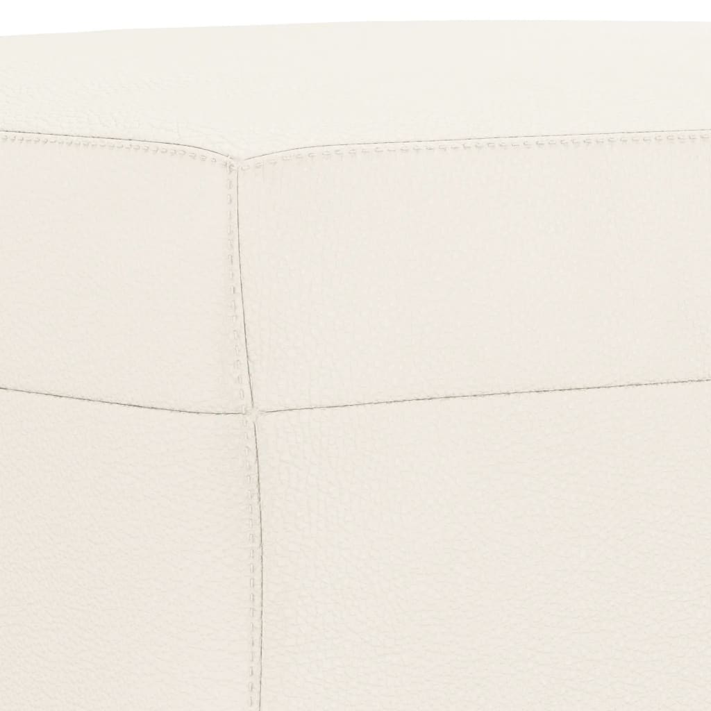 Πάγκος Κρεμ 100x35x41 εκ. από Συνθετικό Δέρμα