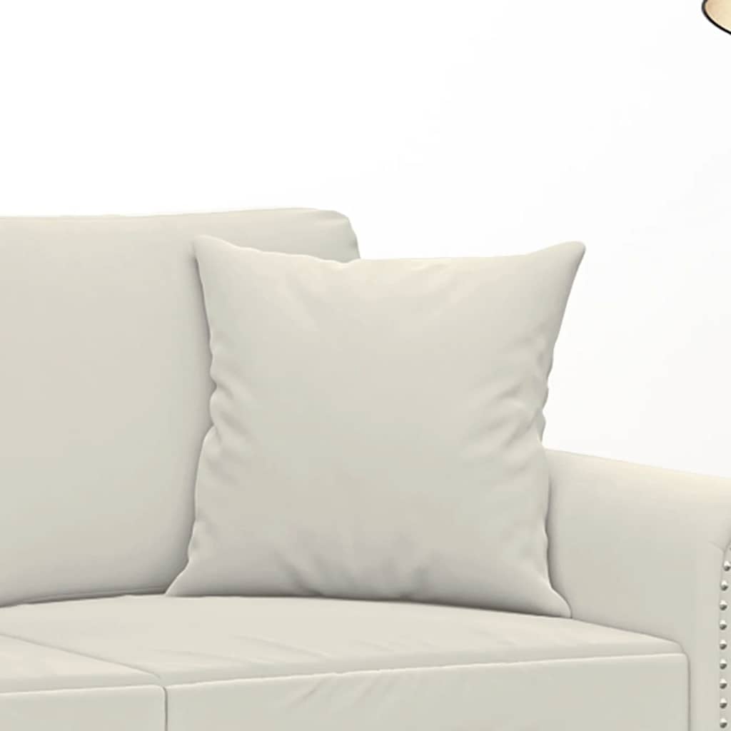 Μαξιλάρια Διακοσμητικά 2 τεμ. Κρεμ 40x40 εκ. Βελούδινα - Pakobazaar