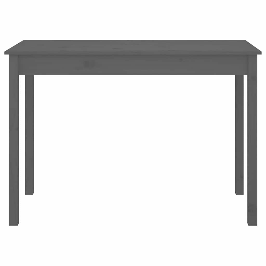 Τραπεζαρία Γκρι 110 x 55 x 75 εκ. από Μασίφ Ξύλο Πεύκου