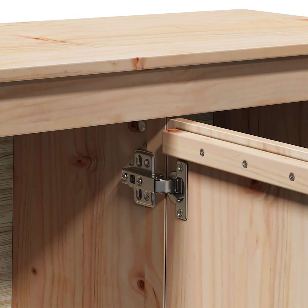 Έπιπλο Τηλεόρασης 103 x 36,5 x 52 εκ. από Μασίφ Ξύλο Πεύκου