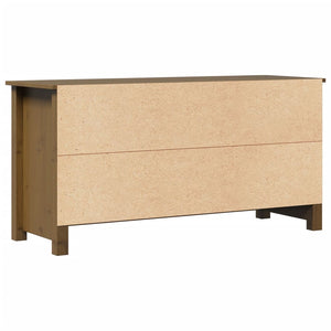 Έπιπλο Τηλεόρασης Μελί Καφέ 103x36,5x52εκ από Μασίφ Ξύλο Πεύκου
