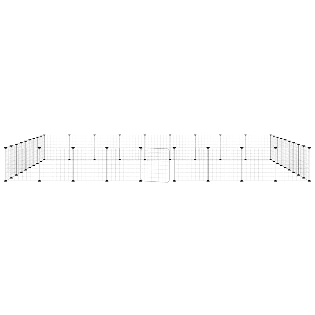 Κλουβί Κατοικίδιων με 36 Πάνελ + Πόρτα Μαύρο 35 x 35εκ Ατσάλινο - PAKOBAZAAR