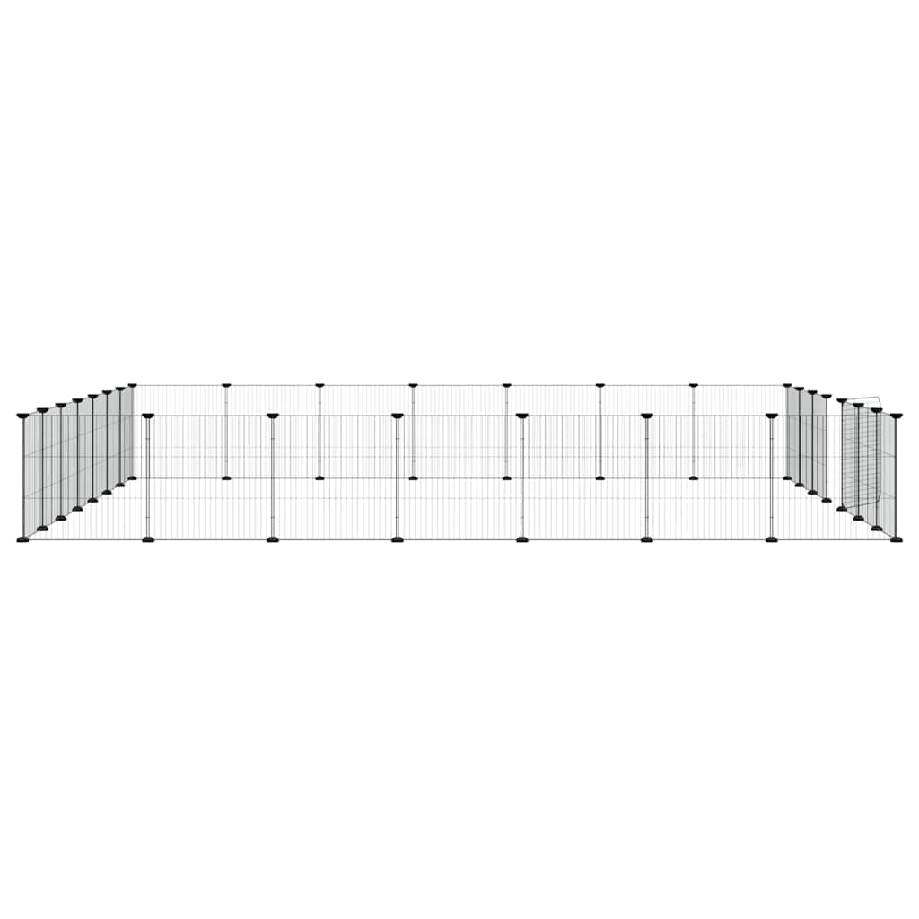 Κλουβί Κατοικίδιων με 28 Πάνελ + Πόρτα Μαύρο 35 x 35εκ Ατσάλινο - PAKOBAZAAR