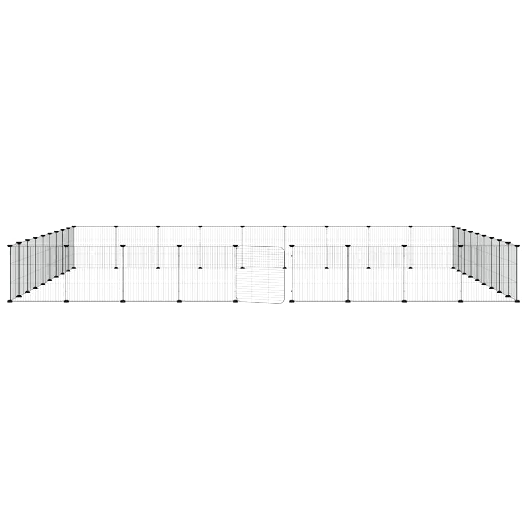 Κλουβί Κατοικίδιων με 36 Πάνελ + Πόρτα Μαύρο 35 x 35εκ Ατσάλινο - PAKOBAZAAR