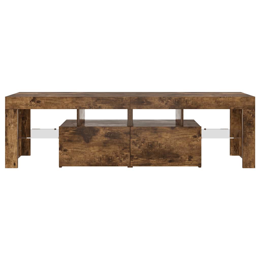 Έπιπλο Τηλεόρασης με LED Καπνιστή Δρυς 140 x 36,5 x 40 εκ. - Pakobazaar