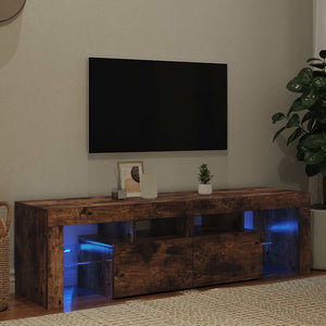 Έπιπλο Τηλεόρασης με LED Καπνιστή Δρυς 140 x 36,5 x 40 εκ. - Pakobazaar
